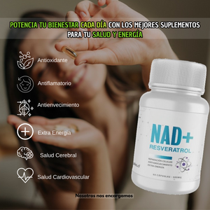 🔥EL DÚO QUE SI FUNCIONA🔥 NAD+ Resveratrol - Vidanova® Suples ORIGINAL con REGISTRO DE SALUD + Serum facial LIAN B3