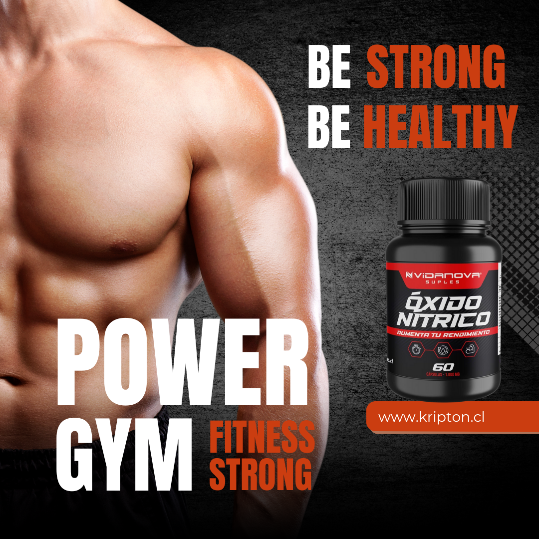 Óxido Nítrico™ 🔥Energía, Potencia y Rendimiento, fórmula Avanzada Natural (60 Cápsulas) 2X $33000