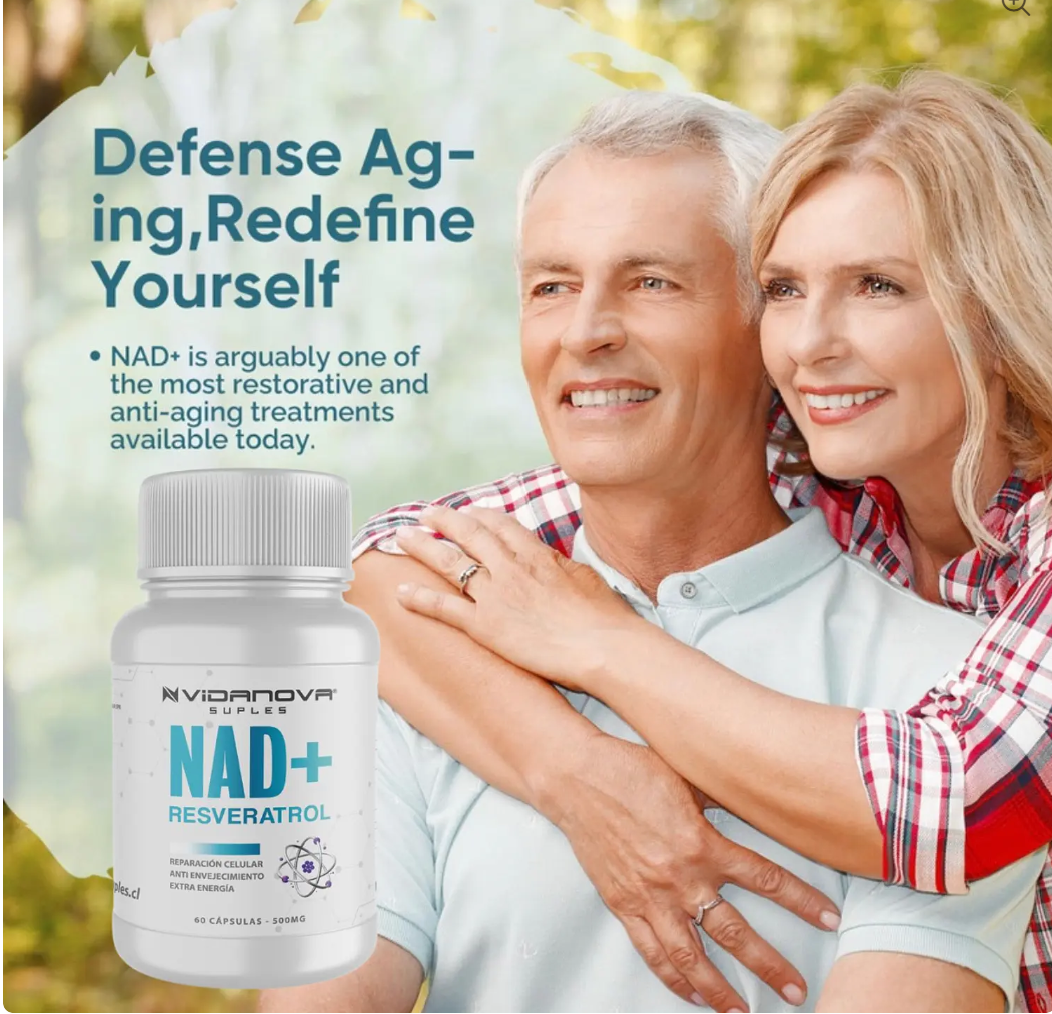 🔥EL DÚO QUE SI FUNCIONA🔥 NAD+ Resveratrol - Vidanova® Suples ORIGINAL con REGISTRO DE SALUD + Serum facial LIAN B3