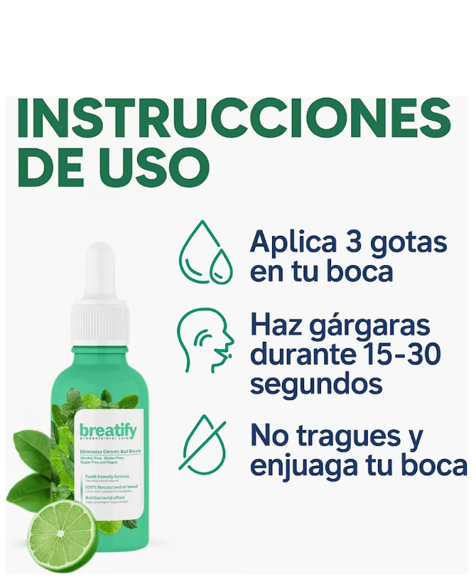 ✨ Breatify Gotas, solucion rápida y discreta  para Mal Aliento✨