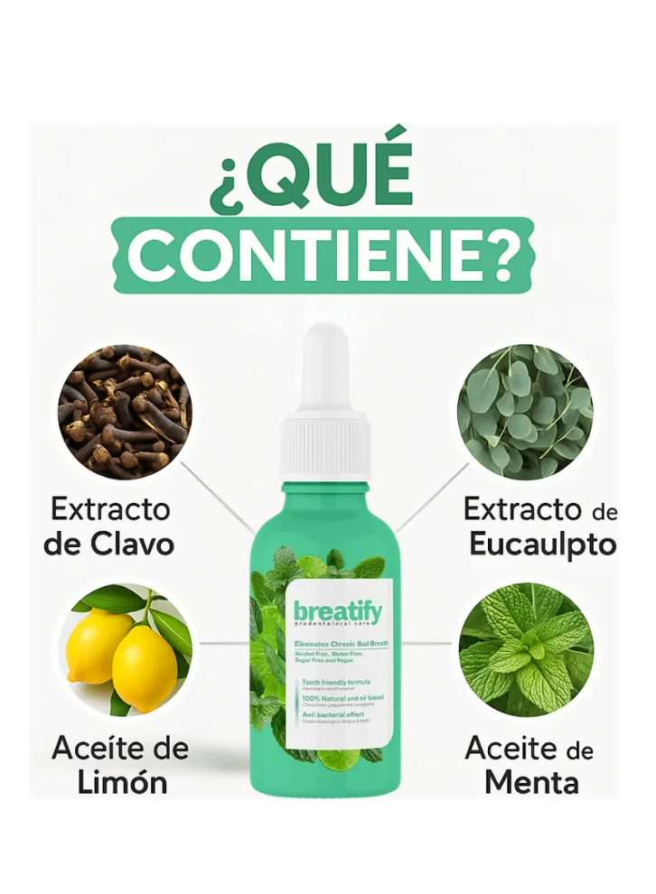 ✨ Breatify Gotas, solucion rápida y discreta  para Mal Aliento✨