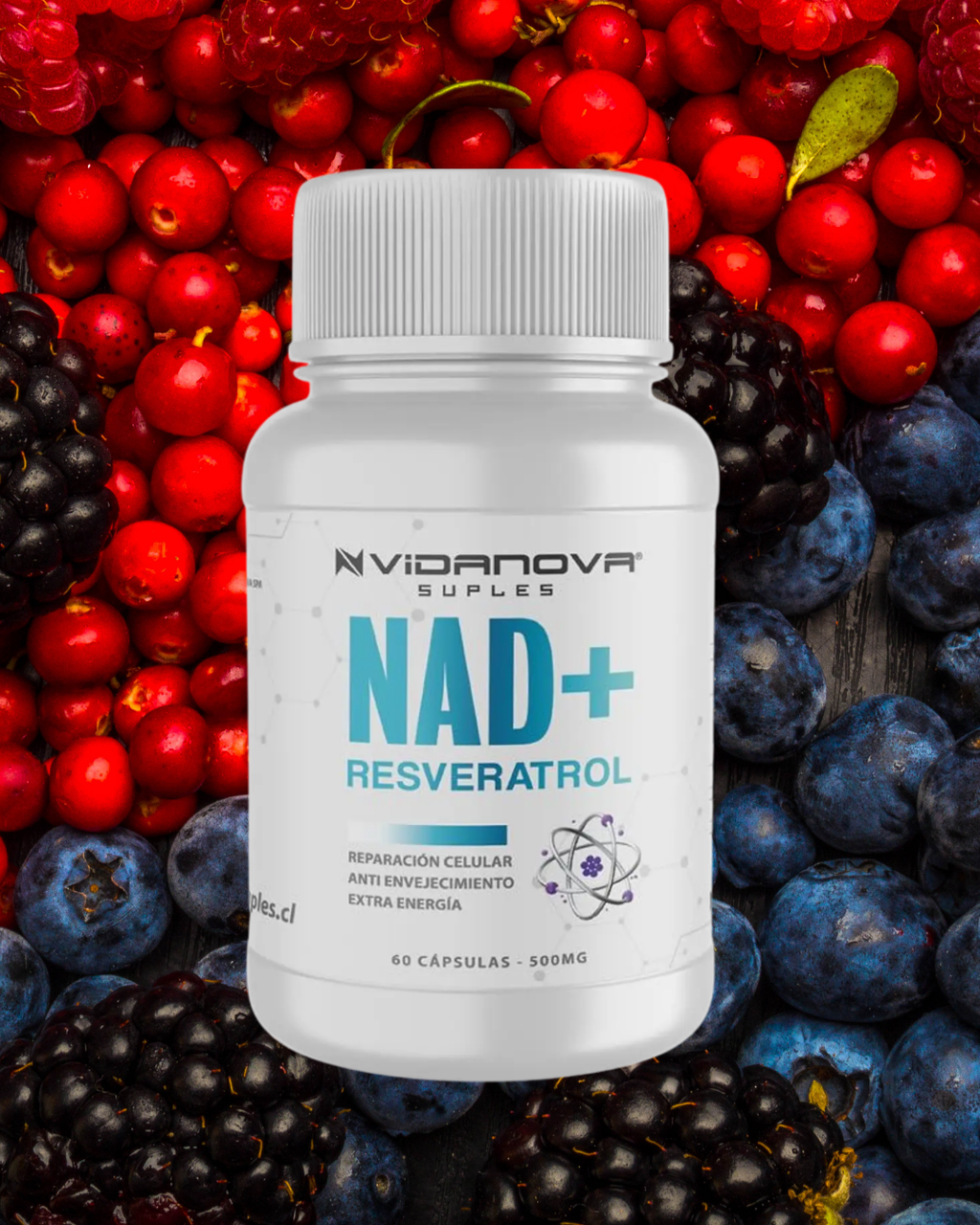 🔥EL DÚO QUE SI FUNCIONA🔥 NAD+ Resveratrol - Vidanova® Suples ORIGINAL con REGISTRO DE SALUD + Serum facial LIAN B3